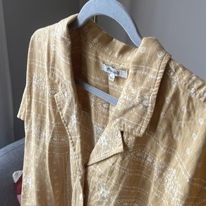 Madewell bandanna print blouse size L